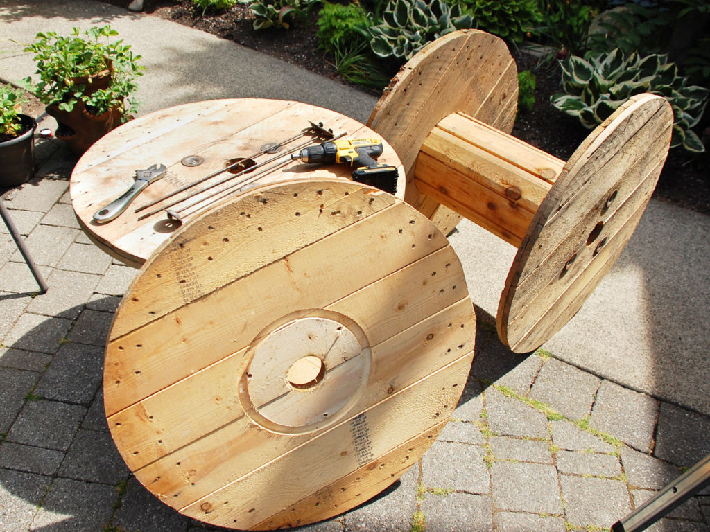 Cable Spool Patio Table - Indecision & Cake